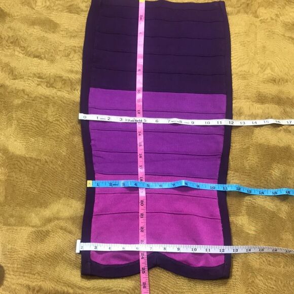 Multi Purple Bondage Dress | Bebe - Picture 9 of 12